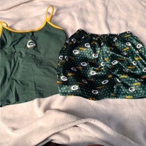 NFL Green Bay Packers Art Shorts & Tank Top Set – EUC
